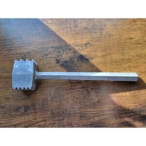 Vintage Aluminum 8" Meat Tenderizer -Fine/Coarse Pounder - Taiwan